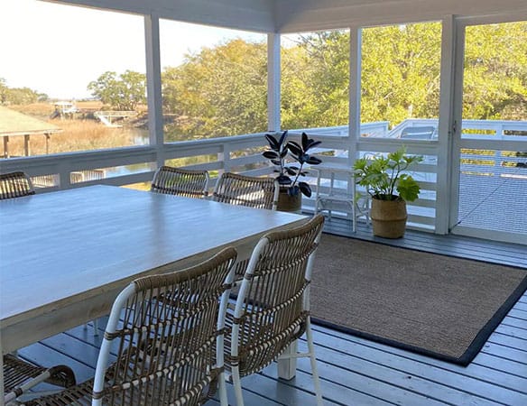 Interior and exterior updates on a renovated beach cottage